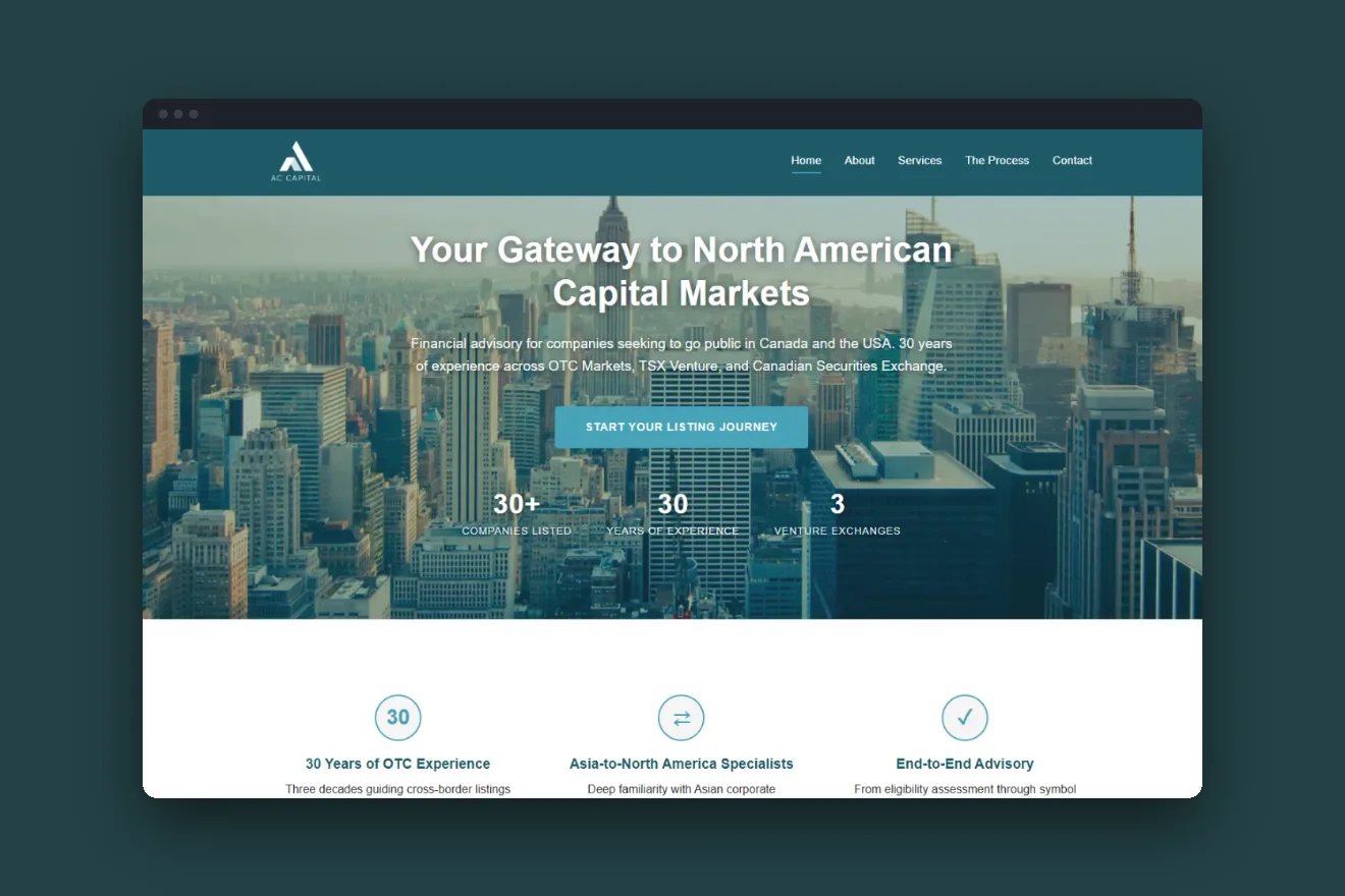 AC Capital website