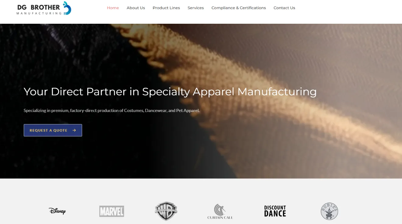 DG Brother Manufacturing website