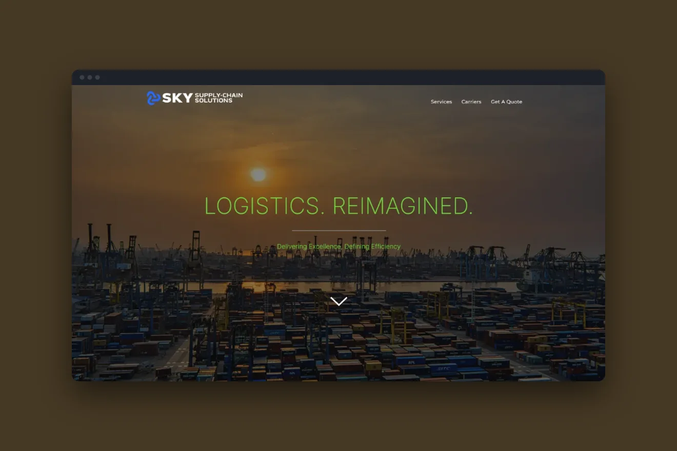 SKY Supply-Chain Solutions website
