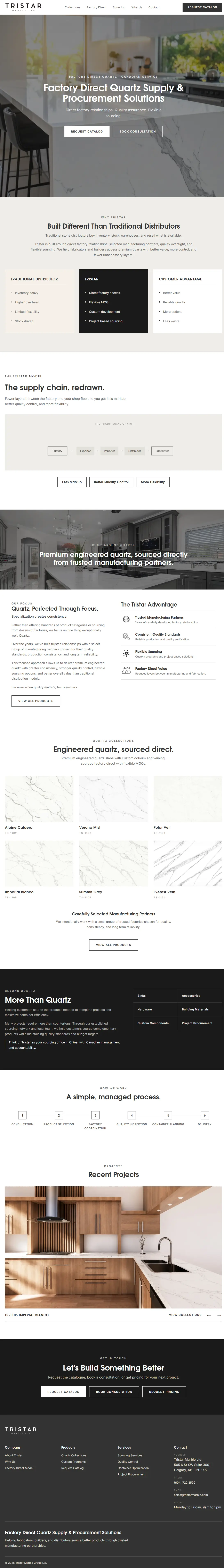 Tristar Marble website